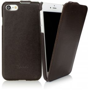 Image of CASEual Leather Flip iPhone 7 Italian Mocca