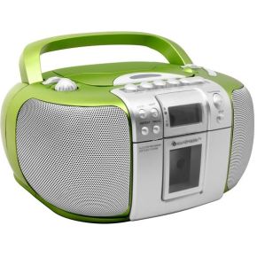 Image of Soundmaster SCD5406GR draagbare CD FM AM casette -speler 2x25W groen