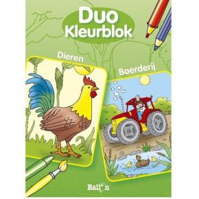 Image of Duoblok Kleurblok Dier/boerd.