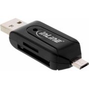 InLine-66779-USB-Micro-USB-Zwart-geheugenkaartlezer