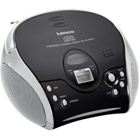 Image of Lenco SCD-27 BK Radio/CD speler zwart/zilver