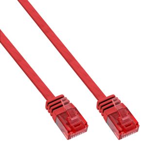 Image of InLine Flat patch cord UTP Cat.6 0.5m Red