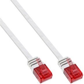 Image of InLine Flat patch cord UTP Cat.6 0.5m White