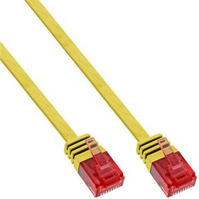Image of InLine Flat patch cord UTP Cat.6 0.5m Yellow