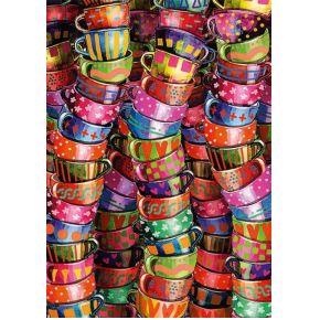 Image of Colourful cups. 500 pcs