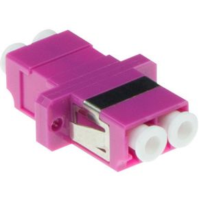 Image of Intronics Fiber optic LC-LC duplex adapter OM4