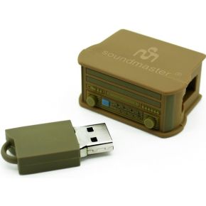 Image of Soundmaster NR5U USB stick 8GB minituur nostalgisch muziekcenter