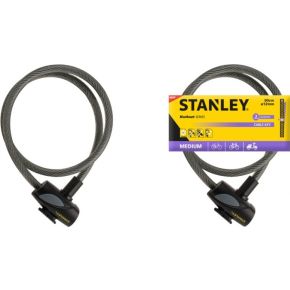 Image of Bike Lock Zinc Alloy Lock Body with ABS Housing 175 mm - Stanley