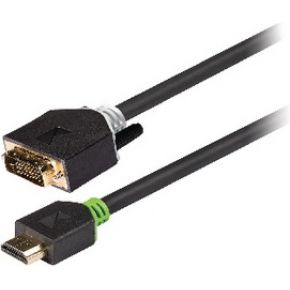 Image of DVI - HDMI kabel DVI-D male - HDMI connector 2,00 m grijs - König