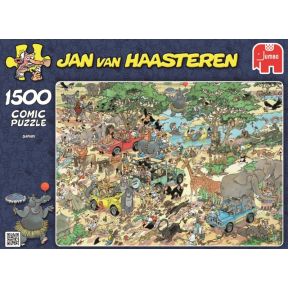 Image of Jan Van Haasteren: Safari Puzzel, 1500 Stukjes