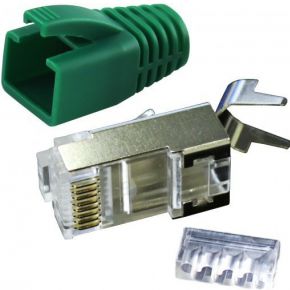 Image of Ligawo 1025011 RJ-45 Groen, Zilver kabel-connector
