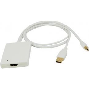 Image of LogiLink Adapter Mini DisplayPort + USB Audio to HDMI