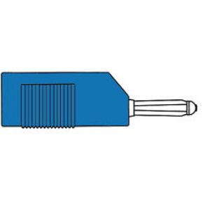 Image of Mating Connector 4mm With Longitudinal Or Transverse Cable Mounting. With Screw / Blue (bsb 20k)