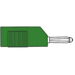 Image of Mating Connector 4mm With Longitudinal Or Transverse Cable Mounting. With Screw / Green (bsb 20k)