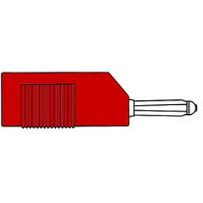 Image of Mating Connector 4mm With Longitudinal Or Transverse Cable Mounting. With Screw / Red (bsb 20k)