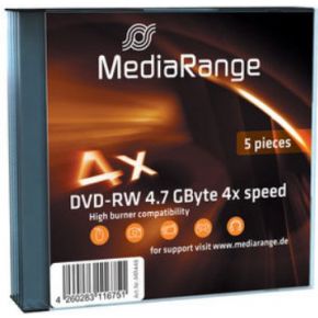 Image of DVD-RW 4x SC 4,7GB 5St