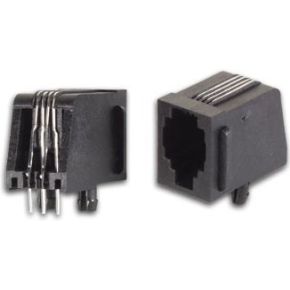 Image of Modulaire Connectors Rj10 4p4c Voor Pcb. Haaks - (25 st.)