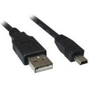 Image of Sharkoon 1.5m, Mini-USB2.0-B/USB2.0-A 1.5m USB A Mini-USB B Wit
