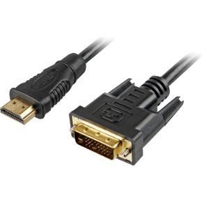 Image of HDMI -> DVI-D (24+1) Bk 2,0m