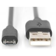 ASSMANN-Electronic-AK-300127-010-S-1m-USB-A-Micro-USB-B-Zwart-USB-kabel