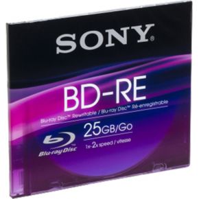 Image of Sony Blu-Ray BD-RE 25GB 1-2x Speed, Slim Case