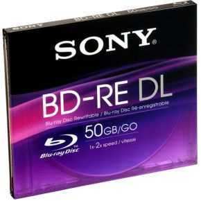 Image of Sony Blu-Ray BD-RE 50GB 1-2x Speed, Jewel Case