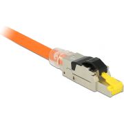DeLOCK-86285-RJ45-Zwart-Zilver-Transparant-Geel-kabel-connector