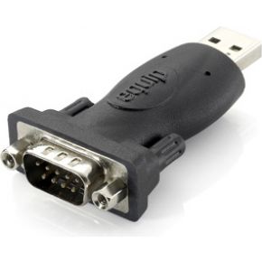 Equip 133382 USB A RS-232 Zwart kabeladapter/verloopstukje