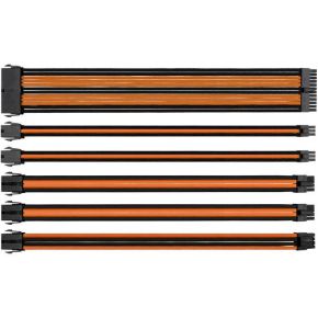 Image of Thermaltake Mod Black Orange Sleeved Cable Combo Pack 300mm