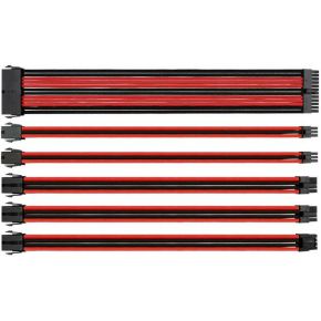 Image of Thermaltake Mod Black Red Sleeved Cable Combo Pack 300mm