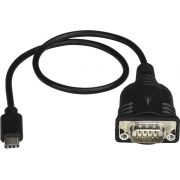 StarTech-com-ICUSB232PROC-USB-C-DB-9-Zwart-kabeladapter-verloopstukje