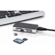 ASSMANN-Electronic-DA-70330-1-USB-3-0-Zwart-Wit-geheugenkaartlezer