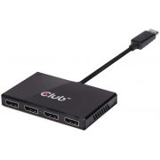 CLUB3D Multi Stream Transport (MST) Hub DisplayPort© 1.2 Quad Monitor USB Powered
