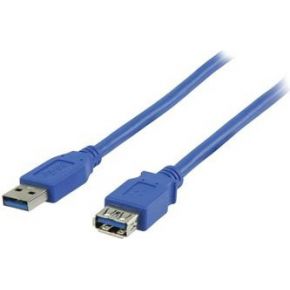 Image of USB 3.0 verlengkabel - 2 meter - Blauw - Delock