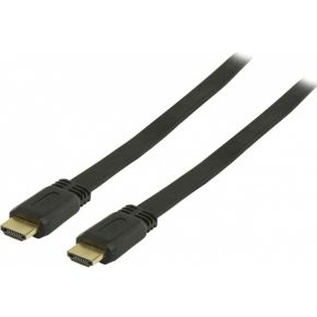 Image of Valueline High Speed HDMI kabel met Ethernet Plat HDMI-Connector - HDMI-Connector 1.00 m Zwart