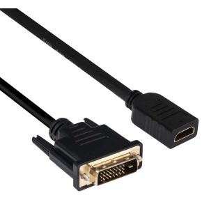 CLUB3D DVI to HDMI 1.4 Cable M/F 2 meter Bidirectional