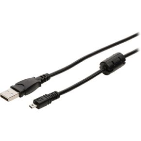 Image of Camera data kabel USB 2.0 A male - Sony connector male 2,00 m zwart -