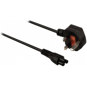 Image of Stroomkabel UK-plug mannelijk - IEC-320-C5 3,00 m zwart - Valueline