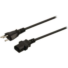 Image of Stroomkabel Zwitserse plug mannelijk - IEC-320-C13 10,0 m zwart - Valu
