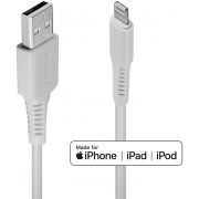 Lindy-31325-0-5m-USB-A-Mannelijk-Mannelijk-Wit-USB-kabel