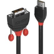 Lindy-36272-2m-HDMI-Type-A-Standard-DVI-D-Zwart-video-kabel-adapter