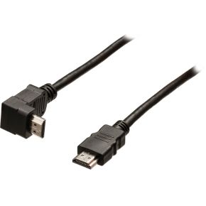 Image of High Speed HDMI Kabel Met Ethernet HDMI-Connector - HDMI-Connector Haaks 90° 2.00 M Zwart