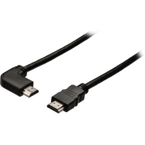 Image of High Speed HDMI Kabel Met Ethernet HDMI-Connector - HDMI-Connector Haaks Rechts 3.00 M Zwart