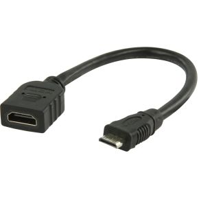 Image of High Speed HDMI Kabel Met Ethernet HDMI Mini-Connector Male - HDMI Female 0.20 M Zwart