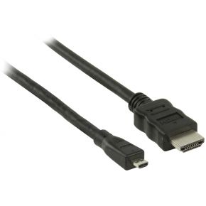 Image of High Speed HDMI Kabel Met Ethernet HDMI-Connector - HDMI Micro-Connector Male 3.00 M Zwart