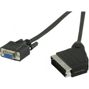 Image of SCART - VGA Kabel 2m Zwart