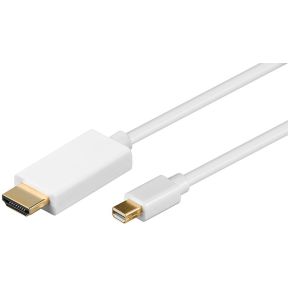 Image of Goobay Mini-displayport / HDMI Aansluitkabel [1x Mini-DisplayPort stekker - 1x HDMI-stekker] 2 m Wit
