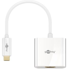 Image of USB / HDMI Adapter [1x USB-C stekker - 1x HDMI-bus] Wit Goobay