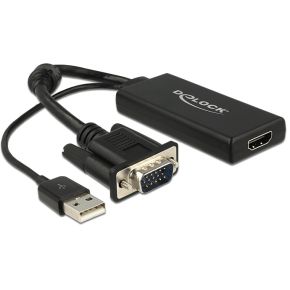 Image of DeLOCK 0.25m VGA+USB2.0-A/HDMI