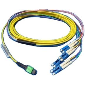 Image of DELL 470-ABGG 5m MTP 4x LC Zwart Glasvezel kabel